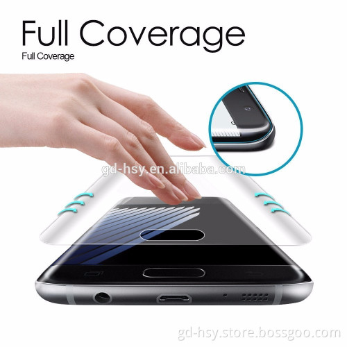 Hot Sale Full Curved Edge Pet 3d Hd Clear Screen Protector For Samsung Galaxy note 7 Film